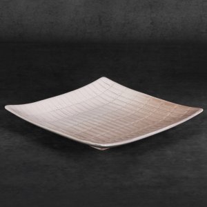 KLASYCZNA BEŻOWA PATERA DEKORACYJNA ~ ELEGANCKA PATERA CERAMICZNA ~ EDNA-02