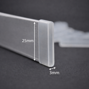 Obciążnik aluminiowy biały do rolet rzymskich 50 cm z zaślepkami