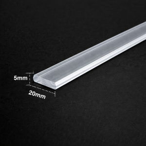 Listwa obciążająca PCV PLEXI do zasłon typu panel &ndash; przezroczysta