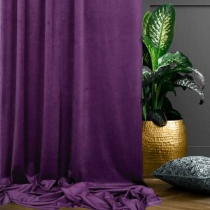 Tkanina zasłonowo - obiciowa typu welur - "Velvet Amore" Fiolet - 150