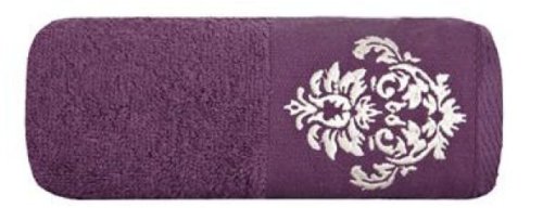 RĘCZNIK FROTTE ~ RE/DAMASK/09/ŚLIW ~ ŚLIWKA ~ 50cm x 90cm