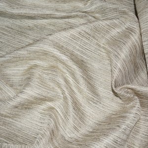 Efektowna tkanina zasłonowa na metry o grubym splocie - "Textures" beż + krem - 140