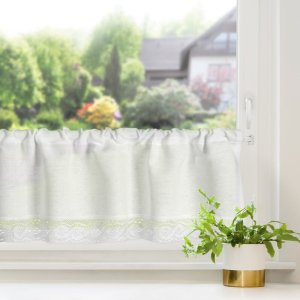 Gotowe zazdroski retro z tunelem - Zazdroski babuni - Vince - biel - 40x200