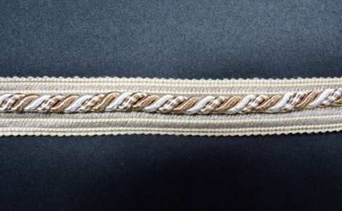ELEGANCKI SZNUR PASMANTERYJNY ~ wys. 3,00cm ~ BEŻ + KREM