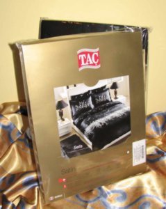 EKSKLUZYWNA POŚCIEL TAC ~ 200X220 6cz ~ LINIA SATIN ~ GRETA ~ CZERWIEŃ