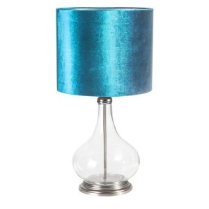 NOWOCZESNA LAMPA Z WELUROWYM ABAŻUREM ~ LAMPA STOJĄCA W STYLU GLAMOUR ~ KIM-02