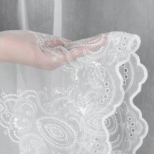 dekoracyjna firana kr&oacute;tka salon sypialnia dalia