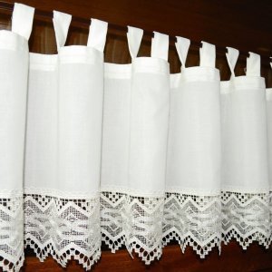 zazdrostka MONIK 40 cm ecru na szelkach