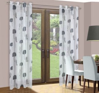 ELEGANCKIE GOTOWE FIRANY  NA PRZELOTKACH Z ETAMINY DORIS ~ nr 305 ~ 1,40m x 2,50m