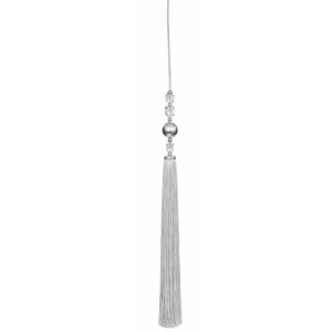 Ekskluzywne srebrne wahadło do okna z chromowaną kulą