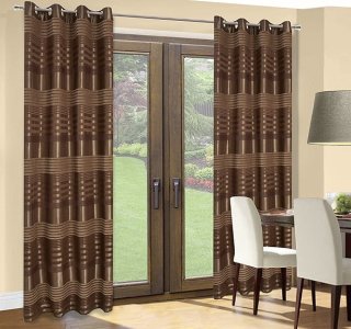 ELEGANCKIE GOTOWE ZASŁONY W PASY NA PRZELOTKACH NICA ~ nr 328 ~ 1,40m x 2,50m
