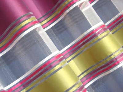FIRANY Z ORGANTYNY - ORGANTYNA Z TKANYMI PASAMI ~ "NEW COLOR I" - FIOLET + SELEDYN ~ 280