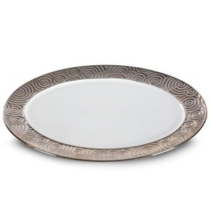 ELEGANCKA PATERA DEKORACYJNA NA CIASTA ~ DUŻA PATERA CERAMICZNA ~ ALTEA-2