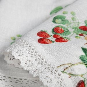 Zazdrostka w truskawki do kuchni - kolorowa zazdrostka - SENIA 30x150
