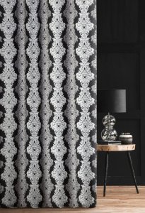Eleganckie zasłony w ornamenty do salonu glamour - kolekcja Home - "Avelin" - 140