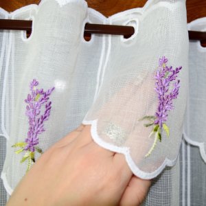 zazdrostka prowansalska z haftem lawendy 17 cm