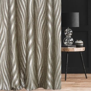 Eleganckie zasłony do salonu glamour - zasłony Pierre Cardin - "Castella" beż - 135