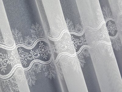 DELIKATNA FIRANA HAFTOWANA ~ MARKIZETA HAFTOWANA ~ "AXON II" BIEL ~ 300