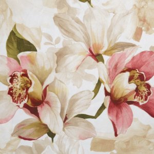 ELEGANCKIE GOTOWE ZASŁONY NA TAŚMIE W KWIATY Z WELURU LILLIE ~ nr 211 ~ 1,40m x 2,70m
