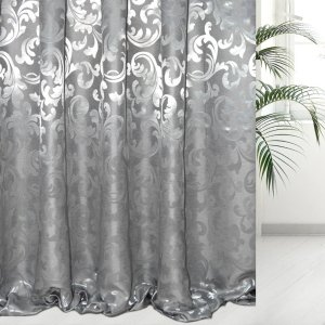 ELEGANCKIE, DWUSTRONNE ZASŁONY DO SALONU ~ SREBRNE ZASŁONY ~ "MARITA I" ~ 280