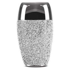 WAZON DEKORACYJNY Z PIRYTEM ~ WAZON CERAMICZNY ZE SZKIEŁKAMI W STYLU GLAMOUR ~ PALMERA-2