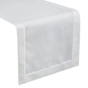 RETRO BIEŻNIK Z MEREŻKĄ ~ BIAŁY BIEŻNIK NA STÓŁ ~ EMILY ~ 40x180