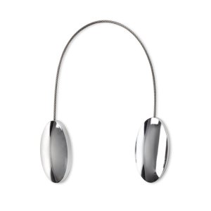 Srebrny magnes do podpięcia zasłon i firan