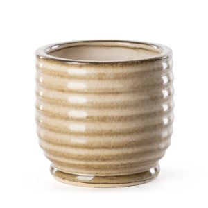 CERAMICZNA DONICZKA DEKORACYJNA ~ KLASYCZNA DONICZKA NA KWIATY ~ BENA/01 ~ KPL. 2SZT.