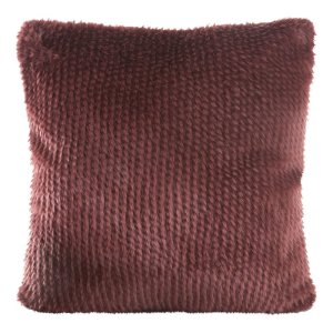 FUTERKOWA POSZEWKA DEKORACYJNA ~ FOX ~ 45x45 ~ BORDO ~ KPL. 2 SZT.