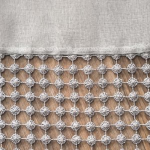 NOWOCZESNE GOTOWE FIRANY NA PRZELOTKACH Z ETAMINY GRACE  ~ nr 875 ~ 1,35m x 2,50m