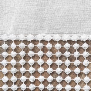 NOWOCZESNE GOTOWE FIRANY NA PRZELOTKACH Z ETAMINY GRACE  ~ nr 1512 ~ 1,35m x 2,50m