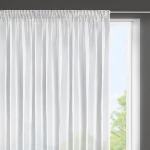 DELIKATNA FIRANA Z POŁYSKIEM NA TAŚMIE Z TUNELEM ~ GOTOWA FIRANA GLAMOUR ~ ESEL ~ 3,50m x 1,50m