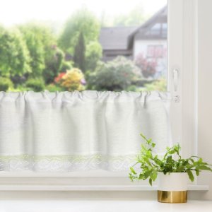 Gotowe zazdroski retro z tunelem - Zazdroski babuni - Vince - biel - 30x150