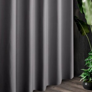 GRUBE ZASŁONY ZACIEMNIAJĄCE - OK 80% ZACIEMNIENIA ~ "BLACKOUT TREND" STAL ~ 280 ~ KUPON 0,90M