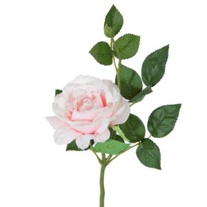 RÓŻA DEKORACYJNA ~ KWIAT SZTUCZNY ~ KW/RÓŻA/39/J.RÓŻ ~ JASNY RÓŻ