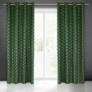 GOTOWE ZASŁONY W STYLU GLAMOUR Z SATYNY NA PRZELOTKACH CANDE  ~ nr 363 ~ 1,40m x 2,50m
