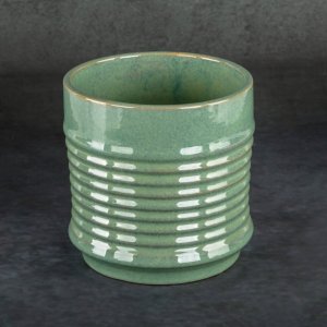 MIĘTOWA DONICA DEKORACYJNA ~ INDUSTRIALNA DONICZKA CERAMICZNA ~ SAMI1-01 ~ KPL. 2SZT.