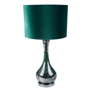 NOWOCZESNA LAMPA Z WELUROWYM ABAŻUREM ~ LAMPA STOJĄCA W STYLU GLAMOUR ~ ADA-01