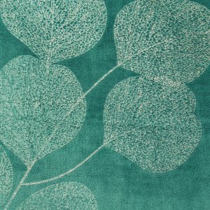 NOWOCZESNY KOC Z PLUSZU ~ GINKO2 ~ TURKUS ~ 150x200