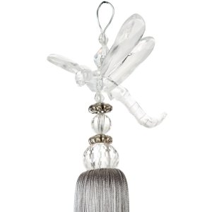 NOWOCZESNY DŁUGI CHWOST DEKORACYJNY ~ WAHADŁO DEKORACYJNE DO PANELI ~ SC/DRAGON ~ SREBRO