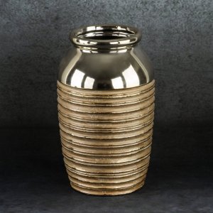 ZŁOTY WAZON CERAMICZNY W STYLU GLAMOUR ~ DORI2