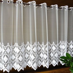 transparentna zazdrostka do kuchni 60 cm przepuszczająca światło