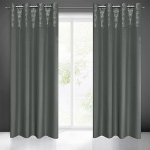 EKSKLUZYWNE GOTOWE ZASŁONY NA PRZELOTKACH DAFNE ~ nr 1035 ~ 1,40m x 2,50m