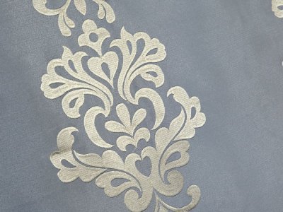 FIRANA Z ORGANTYNY ~ EKRANOWA ORGANTYNA HAFTOWANA ~ "ORNAMENT" BEŻ ~ 140