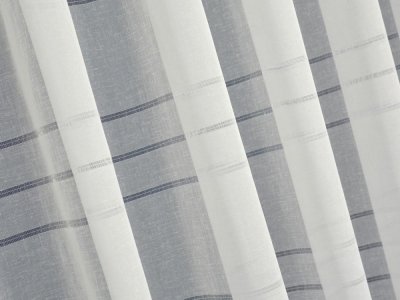 NATURALNE FIRANY Z ETAMINY W POZIOME PASY Z MEREŻKĄ ~ "JUNAN" ~ 300