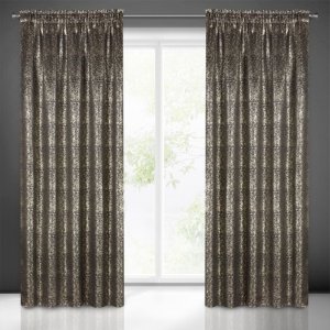 NOWOCZESNE GOTOWE ZASŁONY NA TAŚMIE Z BLACKOUT'U NABŁYSZCZANEGO EBRU ~ nr 122 ~ 1,35m x 2,70m