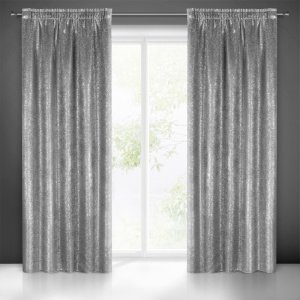 NOWOCZESNE GOTOWE ZASŁONY NA TAŚMIE Z BLACKOUT'U NABŁYSZCZANEGO EBRU ~ nr 52  ~ 1,35m x 2,70m