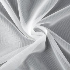 firana biała ze srebrnymi pasami