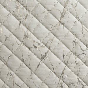 ELEGANCKA WELUROWA NARZUTA NA ŁÓŻKO LUB KANAPĘ ~ BIAŁA NARZUTA Z MARMURKOWYM WZOREM ~ 170x210