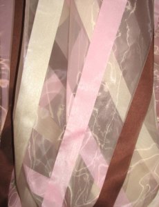 FIRANY - ORGANTYNA Z TKANYMI PASAMI ~ "SATIN STRIPS - KBR" ~ 300